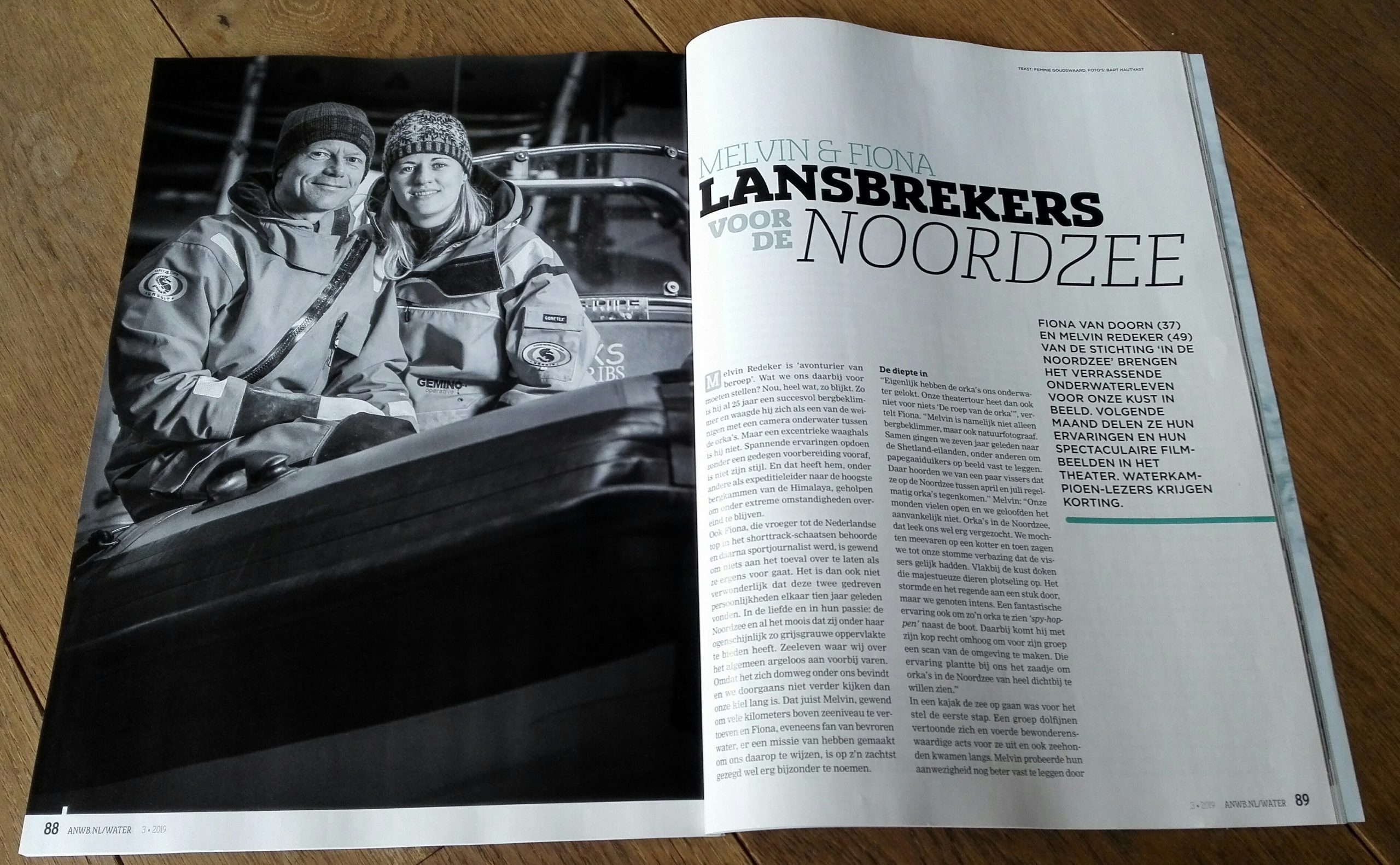 Interview in de Waterkampioen: Lansbrekers voor de Noordzee