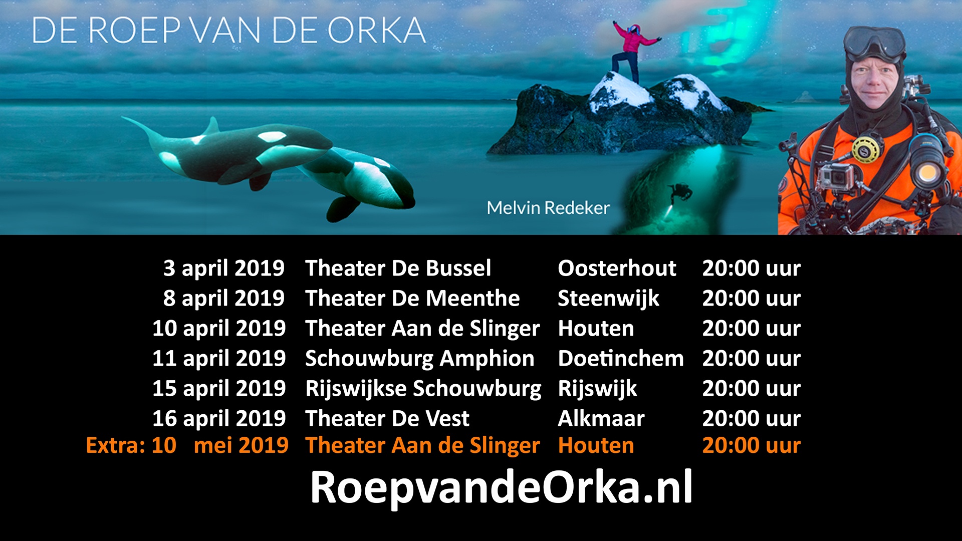 Theatertour De Roep van de Orka - Melvin Redeker